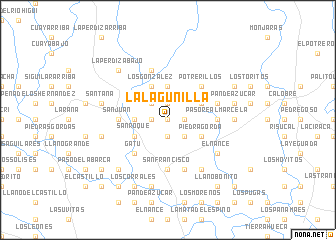 map of La Lagunilla