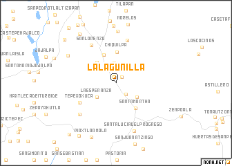 map of La Lagunilla