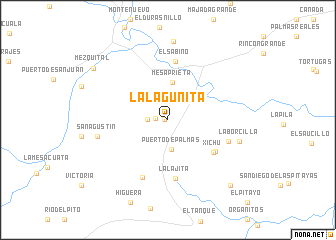 map of La Lagunita