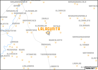 map of La Lagunita