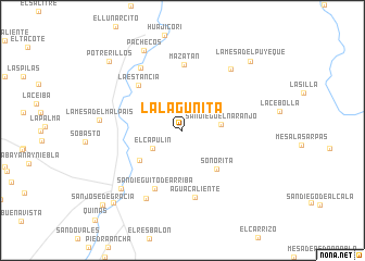 map of La Lagunita