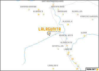 map of La Lagunita