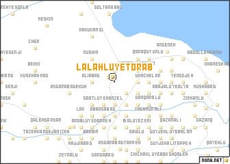 map of Lalahlū-ye Torāb