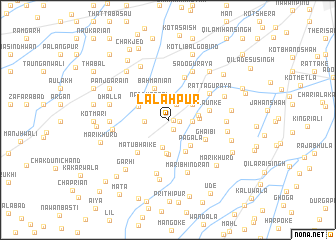 map of Lālāhpur