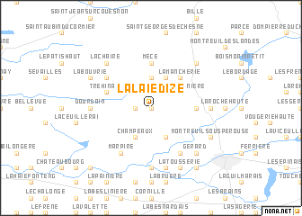 map of La Laie dʼIze