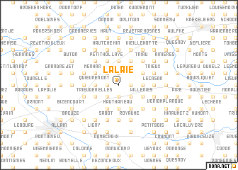 map of La Laie