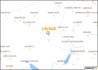 map of La Laja