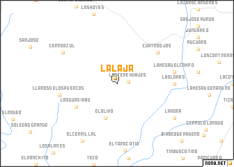 map of La Laja