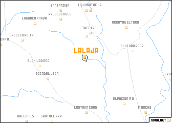 map of La Laja