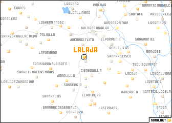 map of La Laja