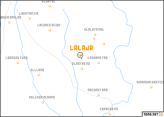 map of La Laja