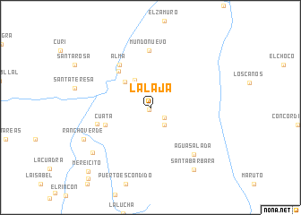 map of La Laja