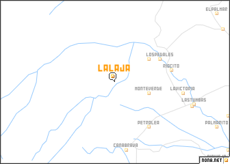map of La Laja