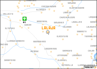 map of La Laja