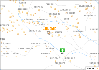 map of La Laja