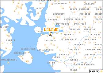 map of La Laja