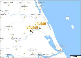 map of La Laja