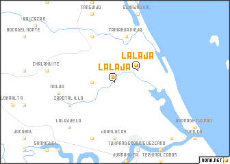 map of La Laja