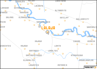 map of La Laja