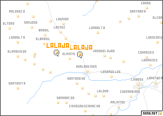 map of La Laja