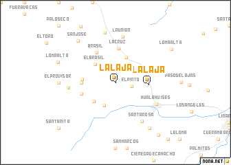 map of La Laja