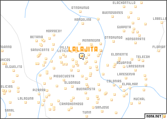 map of La Lajita