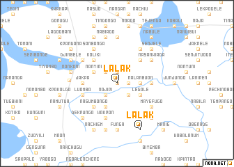 map of Lalak