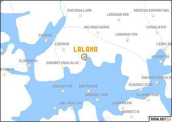 map of La Lama