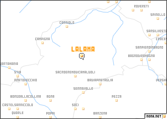 map of La Lama