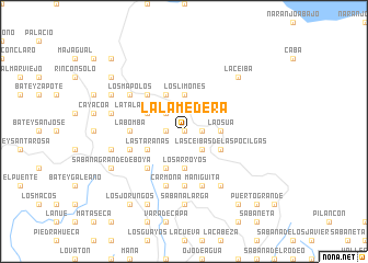 map of La Lamedera