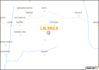 map of Lalamila