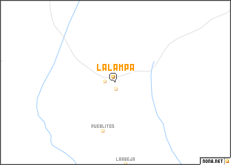 map of La Lampa