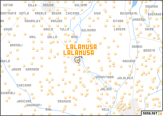map of Lāla Mūsa