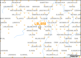 map of La Lana