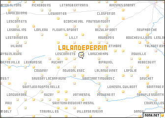 map of La Lande-Perrin