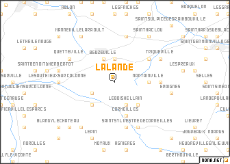 map of La Lande
