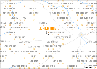 map of La Lande