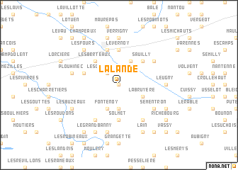 map of Lalande