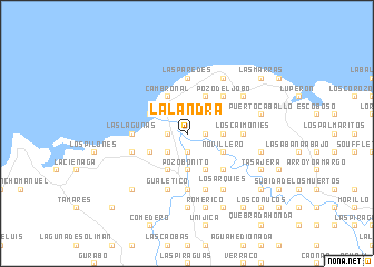 map of La Landra