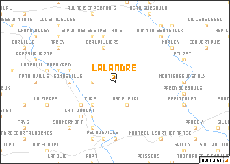 map of La Landre