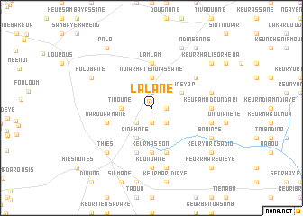 map of Lalane