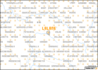 map of Lalane