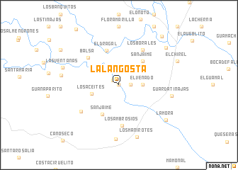 map of La Langosta