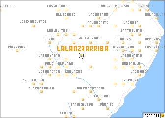 map of La Lanza Arriba