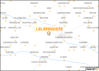 map of La Lapaudière