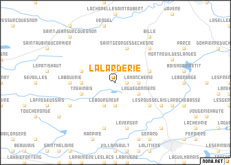 map of La Larderie