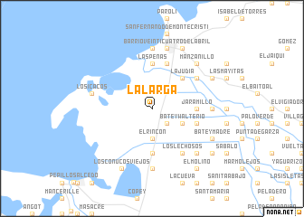 map of La Larga