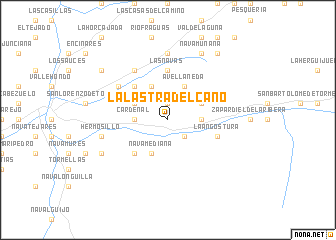 map of La Lastra del Cano