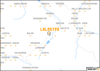 map of La Lastra