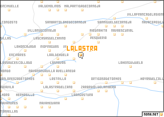 map of La Lastra